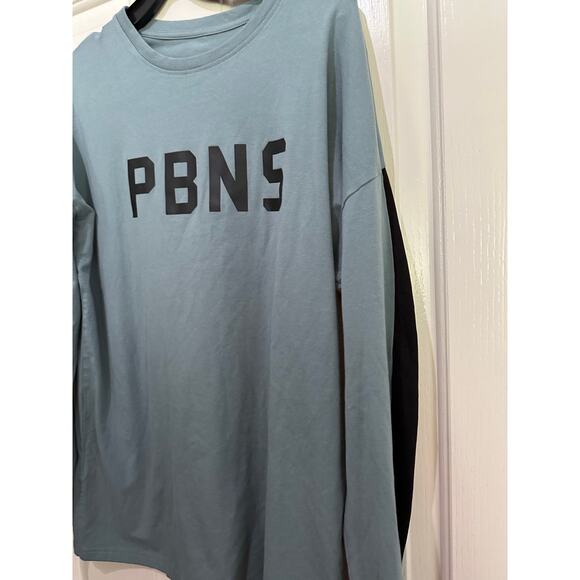 Alphalete PBNS Men's Blue Athletic Stretch Long Sleeve Performance Shirt Size M - Picture 2 of 4